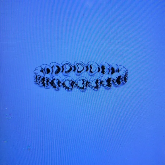 PANDORA BAND OF HEARTS RING - Picture 4 of 5
